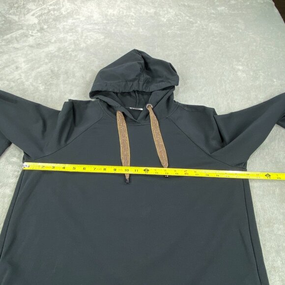 Brunello Cucinelli Pockets Hoodie Dress Womens Large Black Long Sleeve Italian - Picture 12 of 16